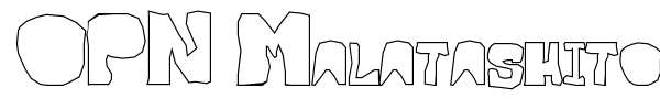OPN Malatashito font preview
